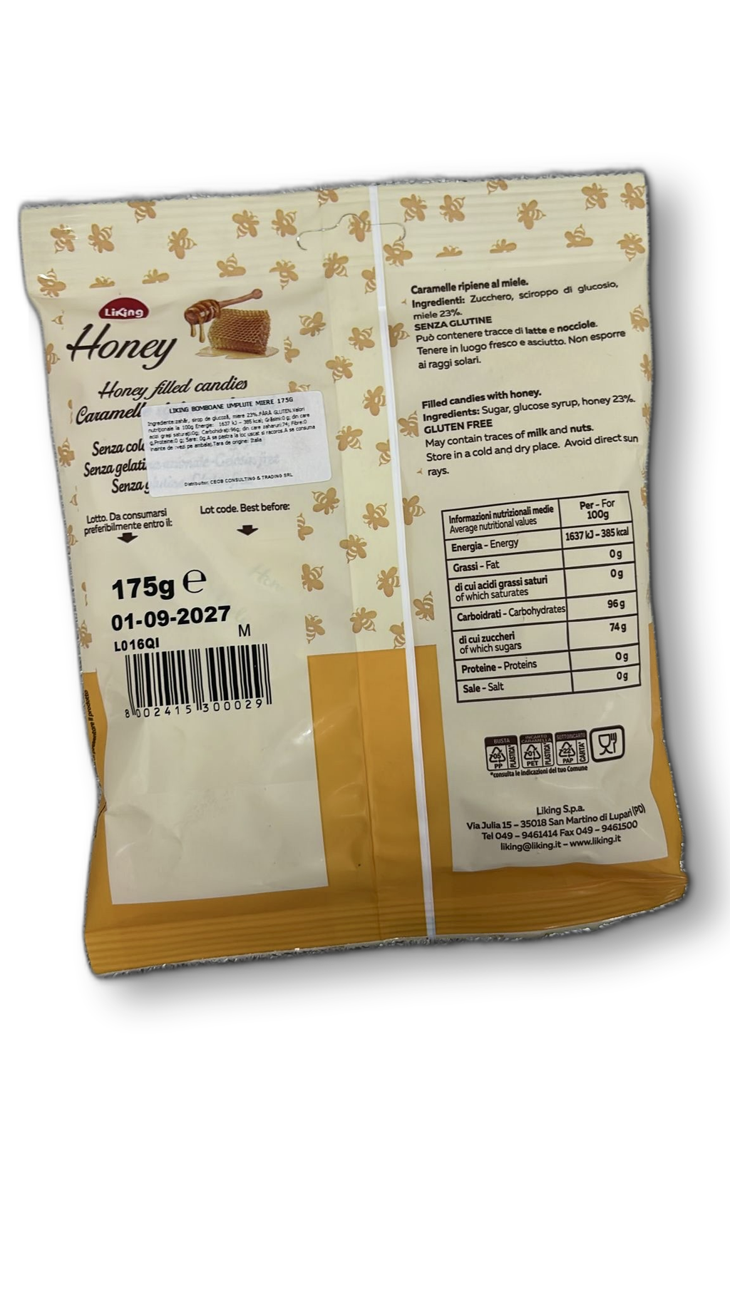LIKING BOMBOANE UMPLUTE MIERE 175G