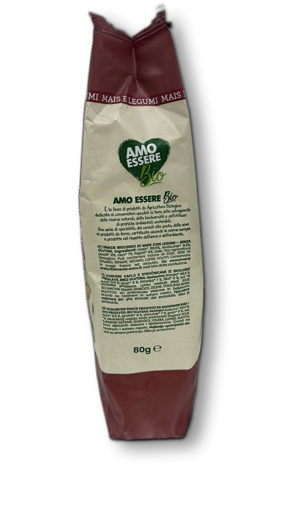 SNACK LEGUME MAIS F/GLUTEN 80G