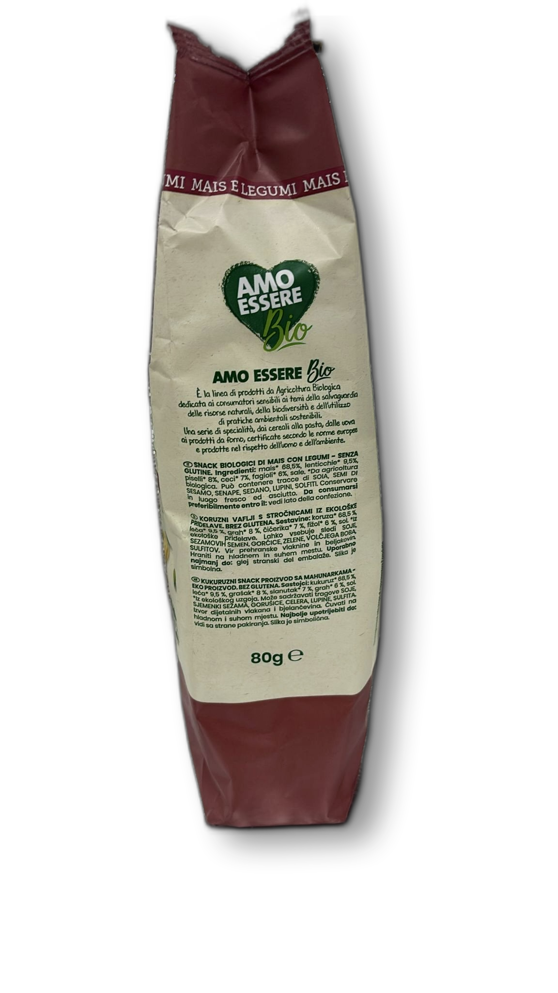 SNACK LEGUME MAIS F/GLUTEN 80G