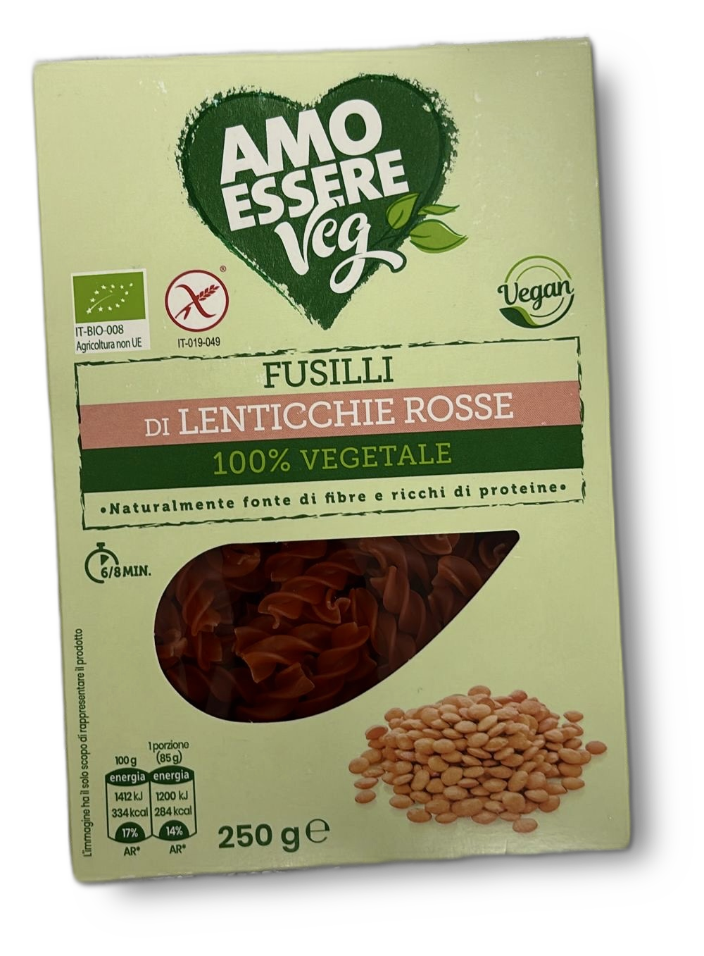 AMO ESSERE-FUSILLI CON FARINA 250 G