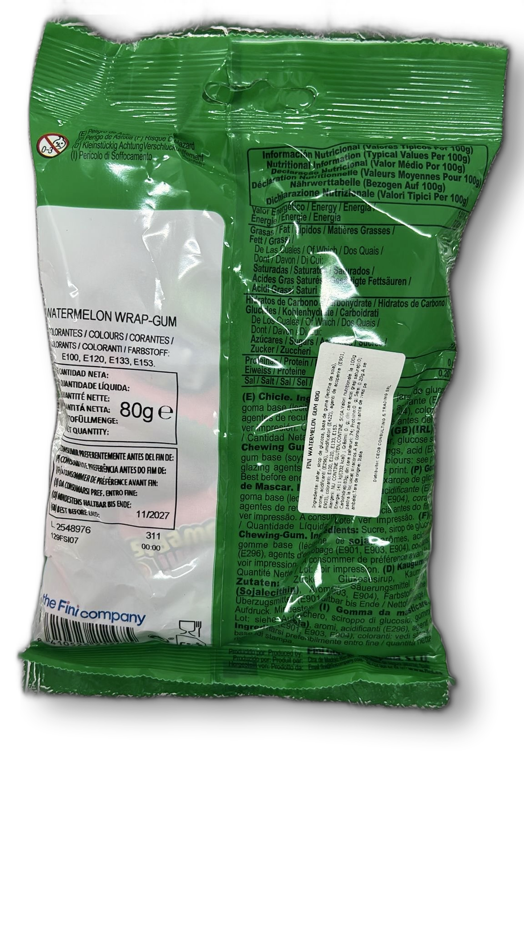 FINI WATERMELON GUM 80G