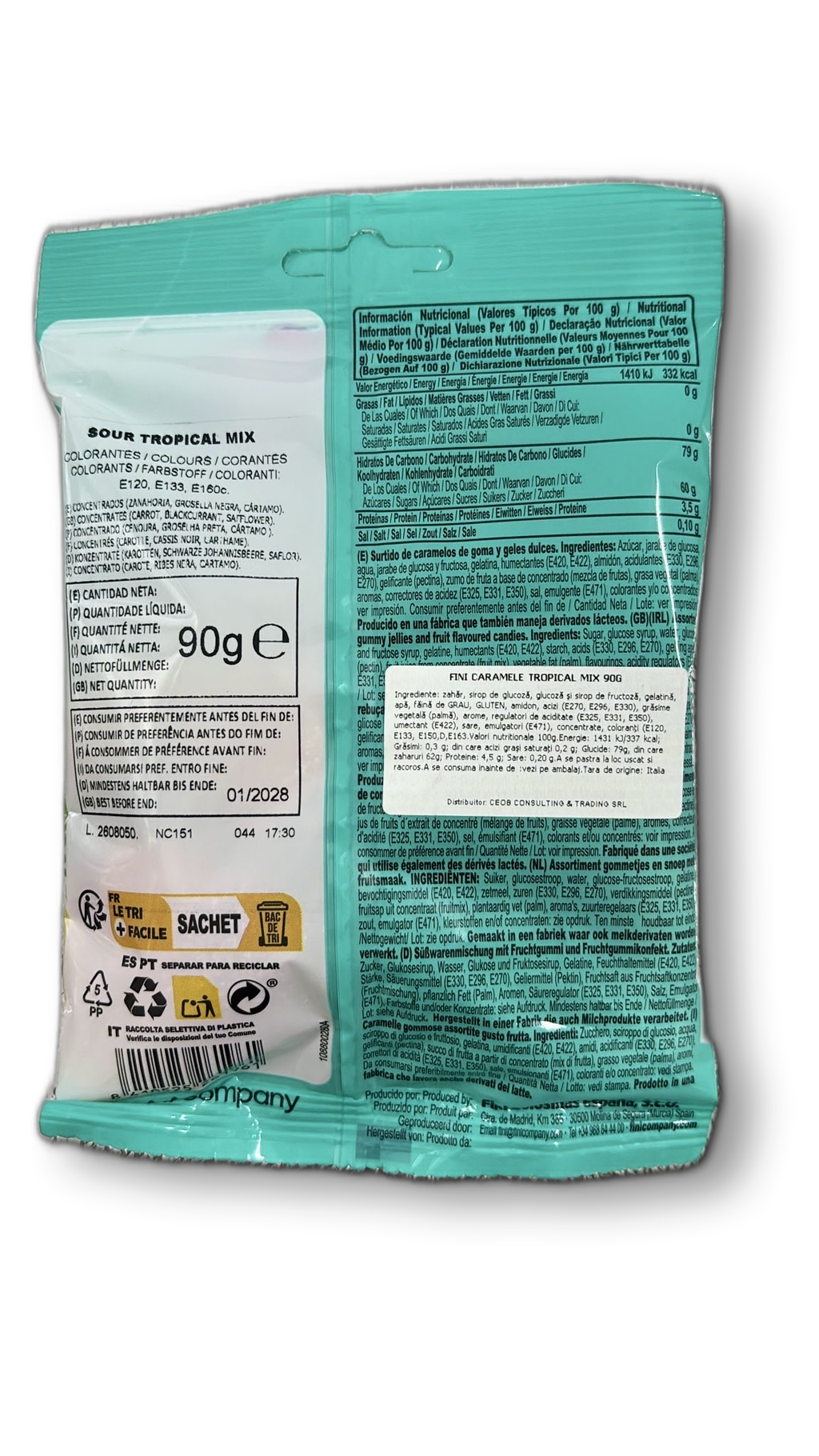 FINI CARAMELE TROPICAL MIX 90G