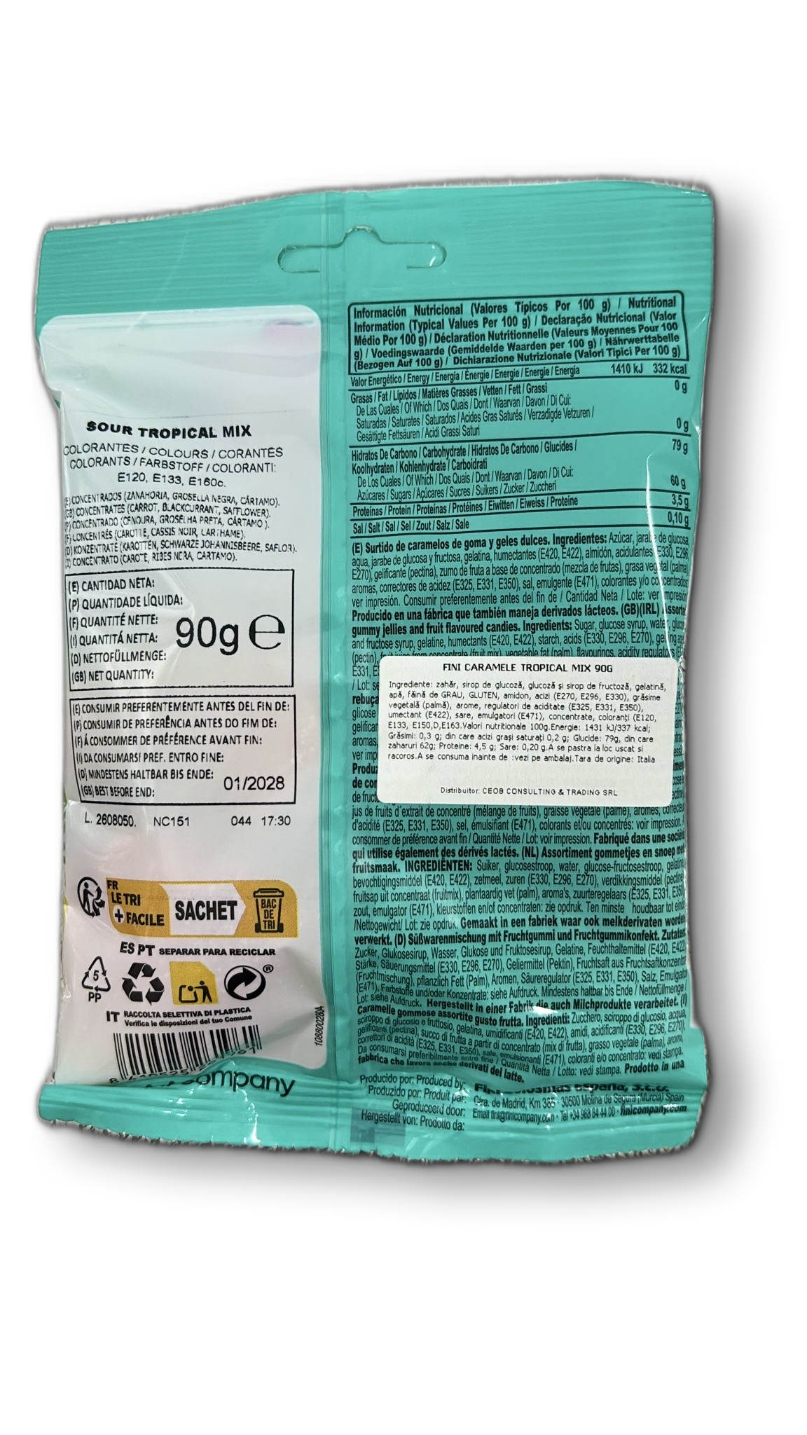 FINI CARAMELE TROPICAL MIX 90G