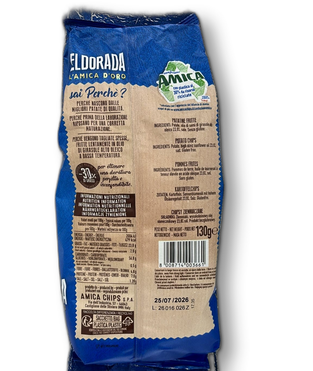 AMICA CHIPS ELDORADA NEW CLASICA 130GR