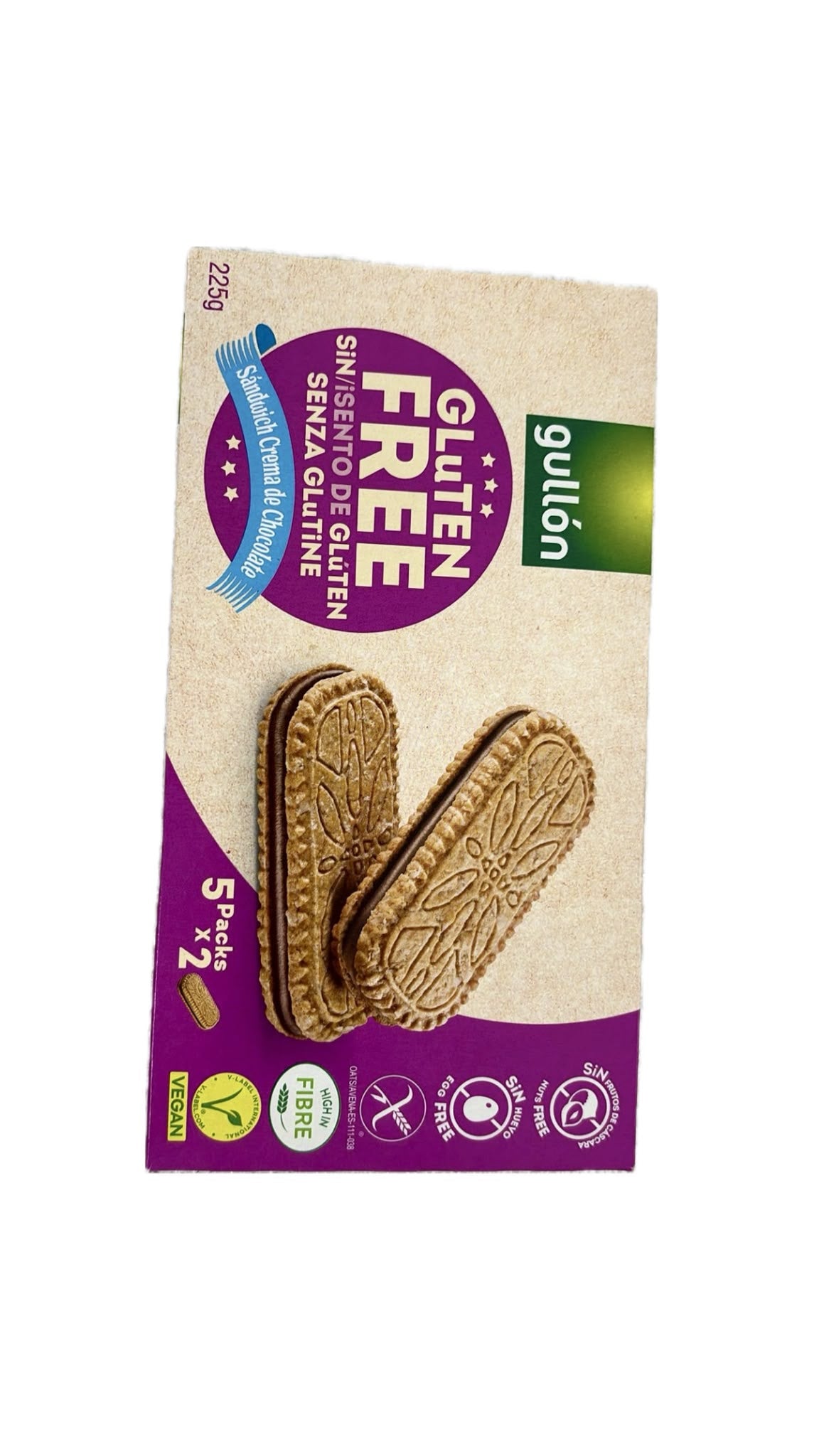 GULLON BISCUITI CU CIOCOLATA FARA GLUTEN 225 GR