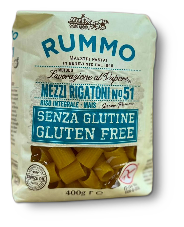 RUMMO MEZZI RIGATONI FARA GLUTEN 400G