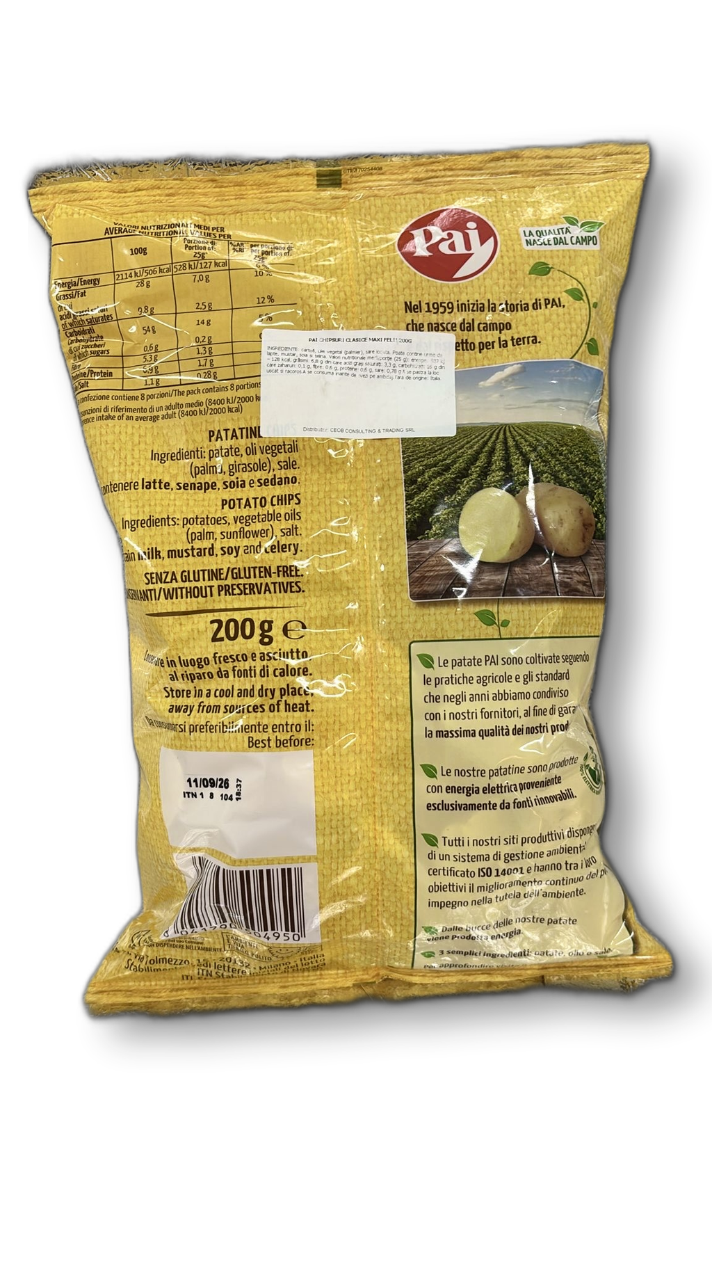 PAI CHIPSURI CLASICE MAXI FELII 200G