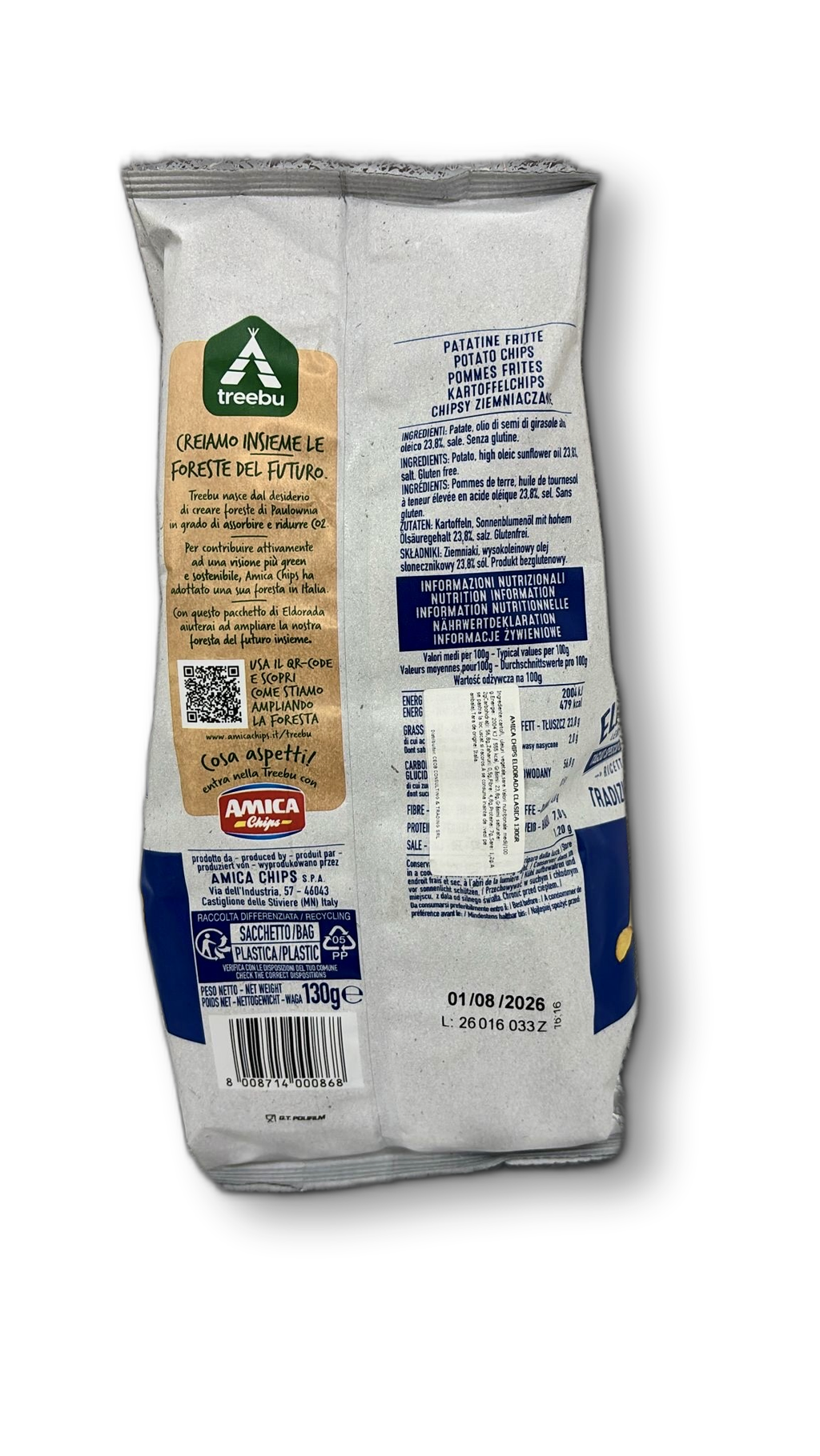 AMICA CHIPS ELDORADA CLASICA 130GR