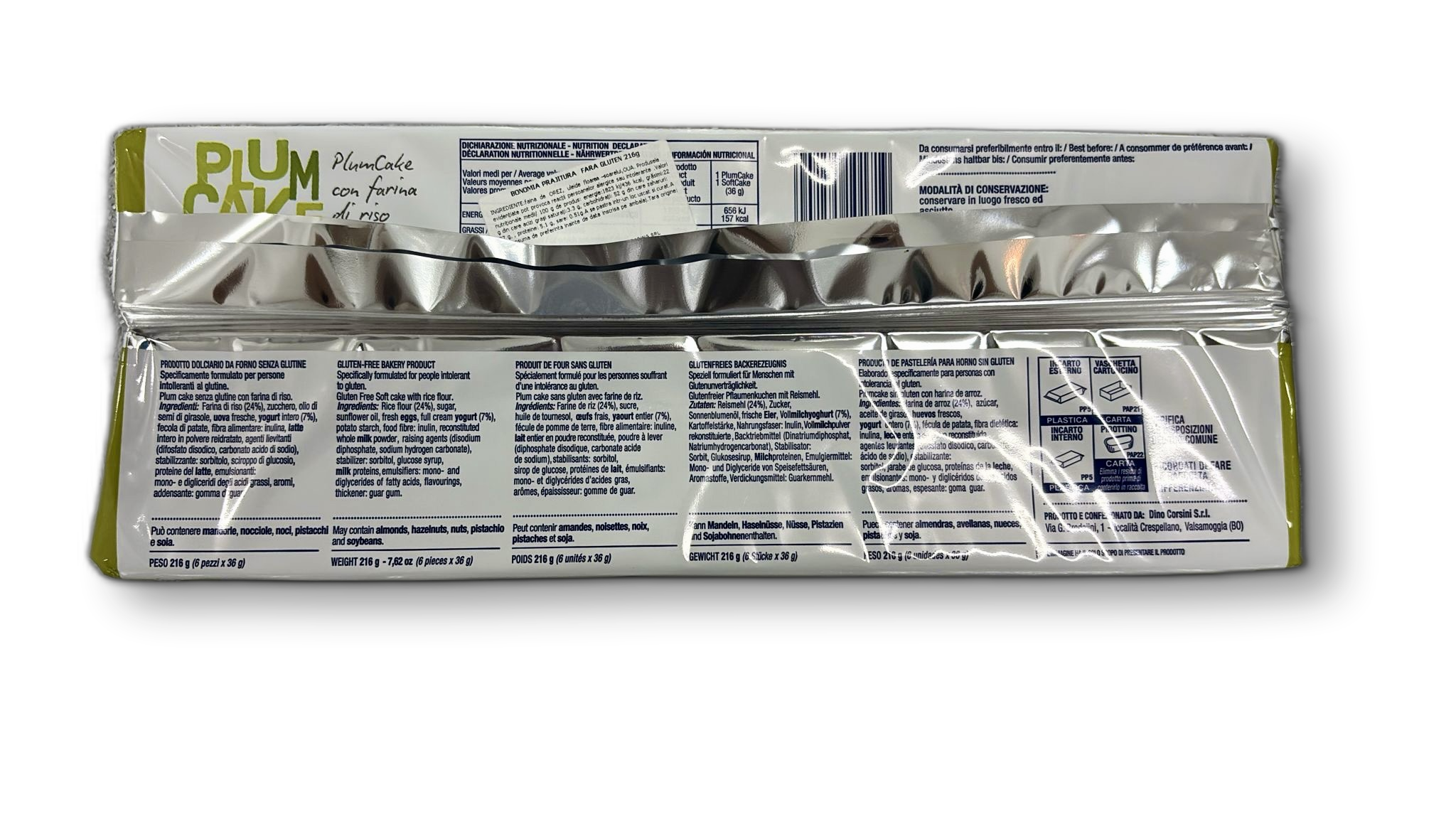 BONOMIA PRAJITURA  FARA GLUTEN 216g