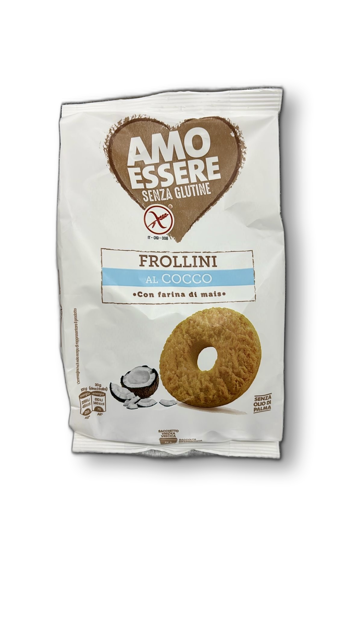 AMO ESSERE BISCUITI CU COCOS FARA GLUTEN 250GR