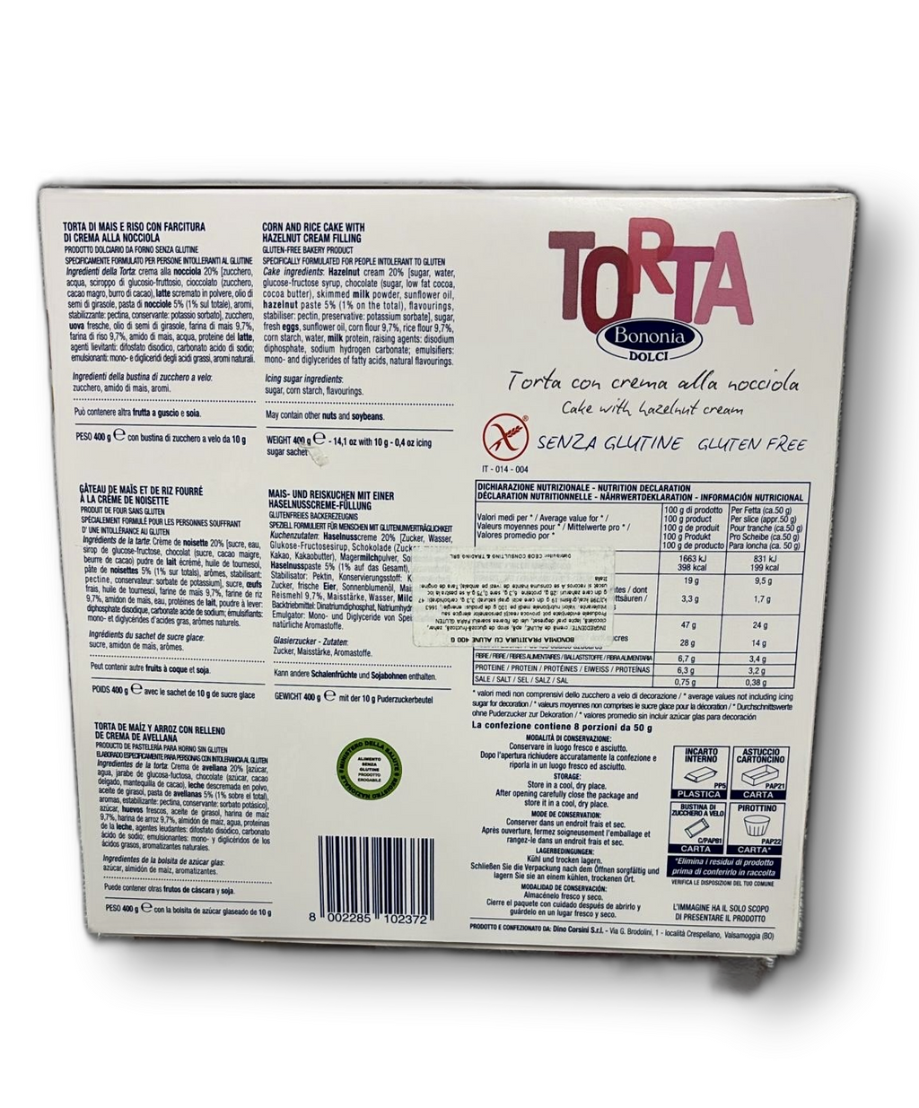 BONOMIA PRAJITURA CU ALUNE 400 G