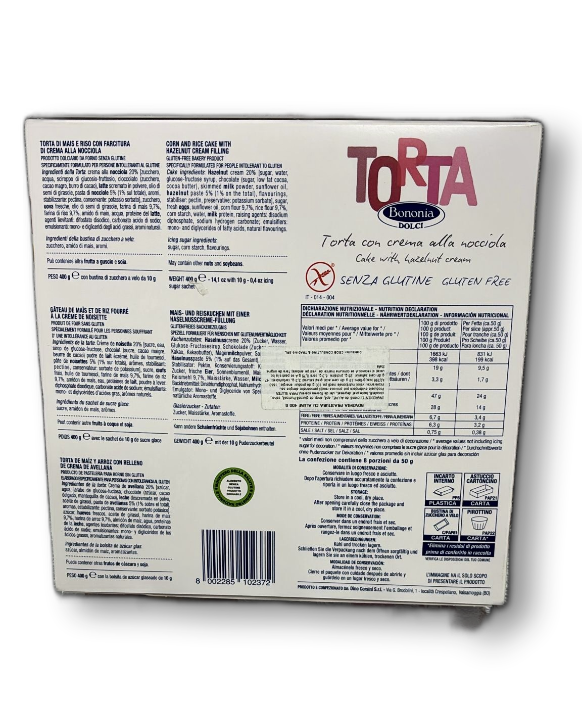 BONOMIA PRAJITURA CU ALUNE 400 G