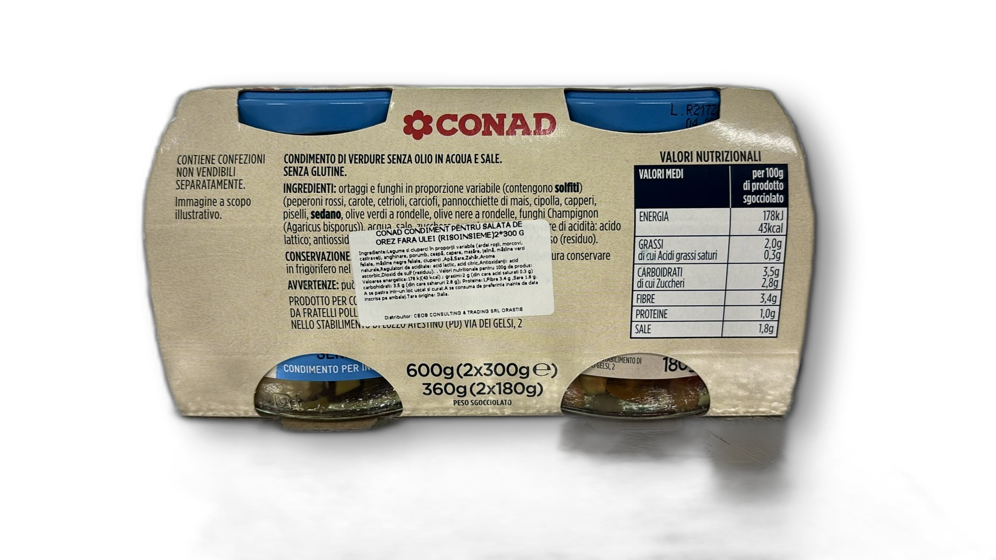 CONAD CONDIMENT PENTRU SALATA DE OREZ FARA ULEI (RISOINSIEME)2*300 G